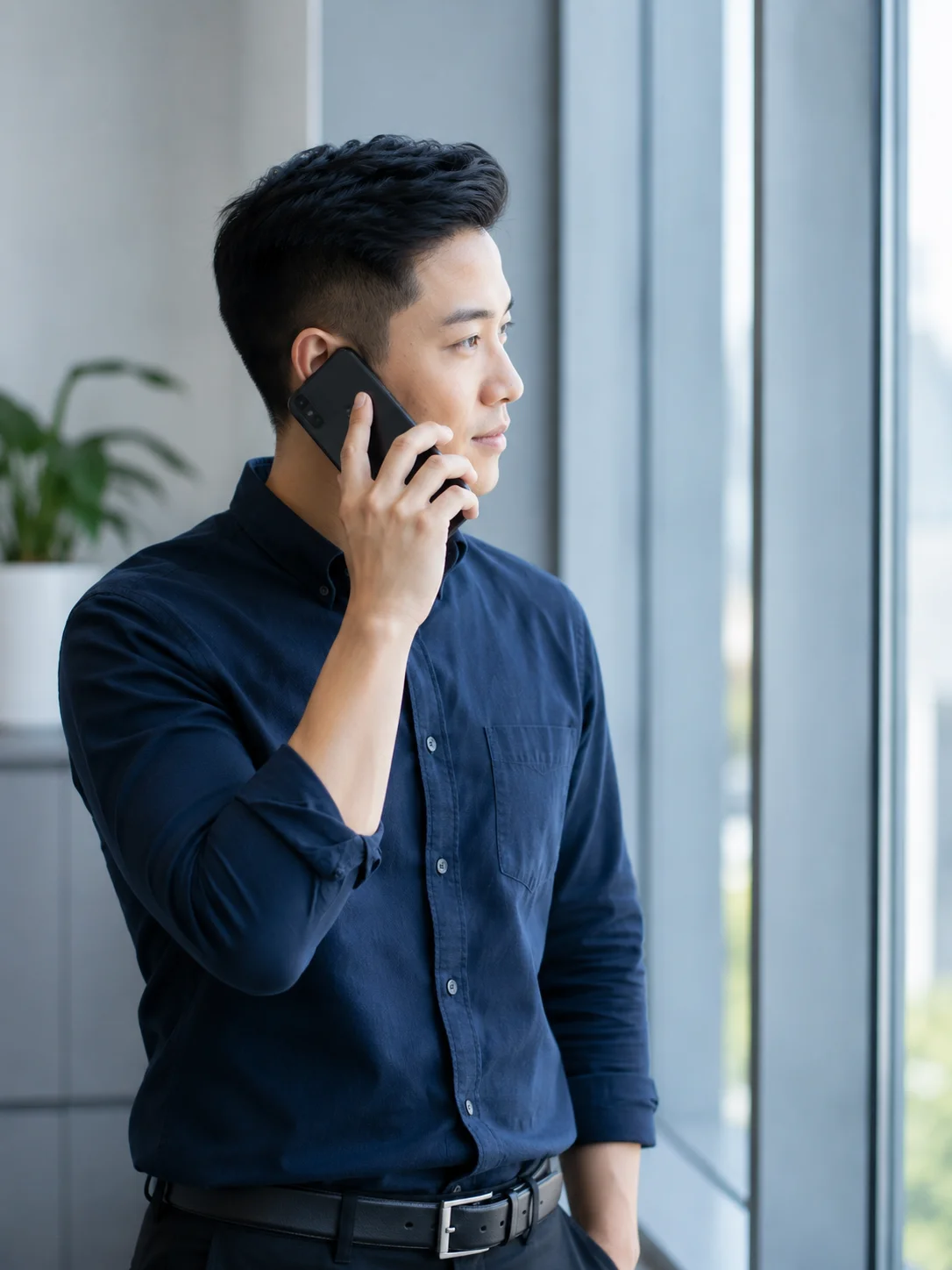 A call in progress &mdash; portrait crop